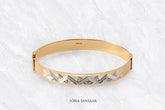 Ridge Two Toned Bangle | Sona Sansaar